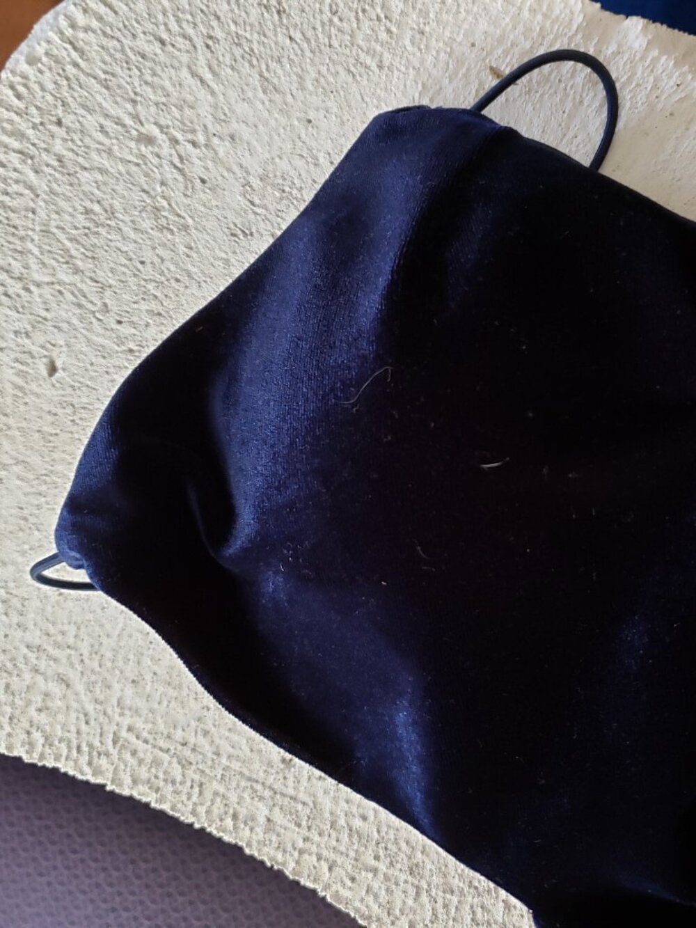 Dark Blue Velvet Windsor Backless Cocktail dress XS - Picture 10 of 10